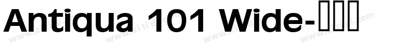 Antiqua 101 Wide字体转换